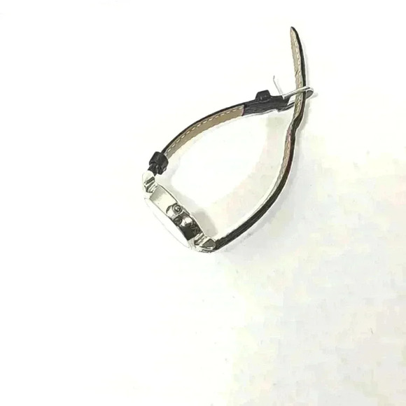 Gossip women's wrist watch leather black stainless steel silver buckle vintage - Picture 8 of 14